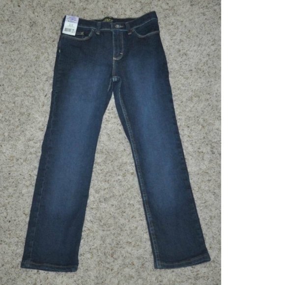 *Skinny Jeans Lee sz 12 Plus Blue Adjustable Waist Crinkled Washed 5 Pkt Girls - Picture 1 of 3